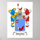 Barthaファミリーハンガリーコートオブアームズ11x15インチプリン ポスター (正面)