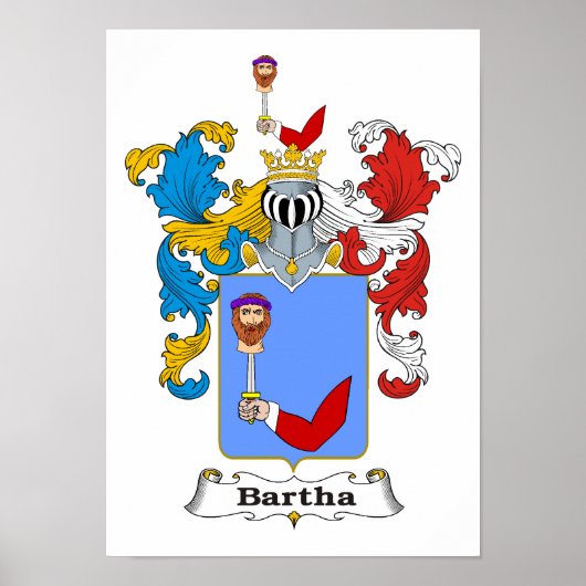 Barthaファミリーハンガリーコートオブアームズ11x15インチプリン ポスター (正面)