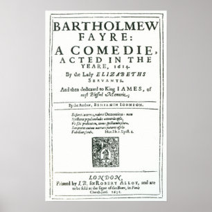 「Bartholomew FairへのFrontispiece ポスター