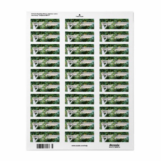 Bartlett Pears On Tree Orton Effect Address ラベル (フルシート)