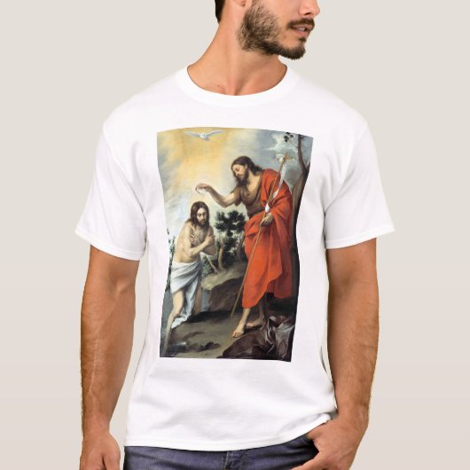 BartoloméエステバンMurilloキリストの洗礼 Tシャツ (正面)