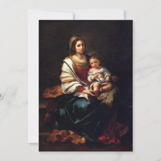 Bartolomé Esteban Murillo - La Virgen del Rosario 招待状 (正面)