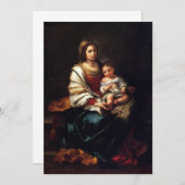 Bartolomé Esteban Murillo - La Virgen del Rosario 招待状 (正面/裏面)