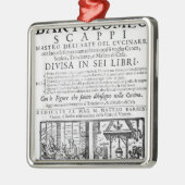 Bartolomeo Scappiの本を調理するFrontispiece メタルオーナメント (左)