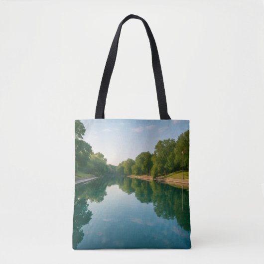 Barton Springs Tote Bag - Austin Texas Design トートバッグ (正面)