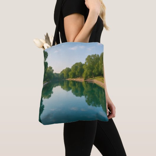 Barton Springs Tote Bag - Austin Texas Design トートバッグ (クローズアップ)
