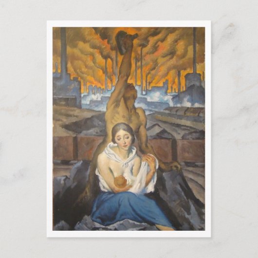 Bartos Bretislav, Black Earth, 1920 ポストカード (正面)