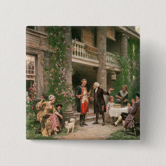 Bartramの庭のジョージ・ワシントン 缶バッジ (正面)