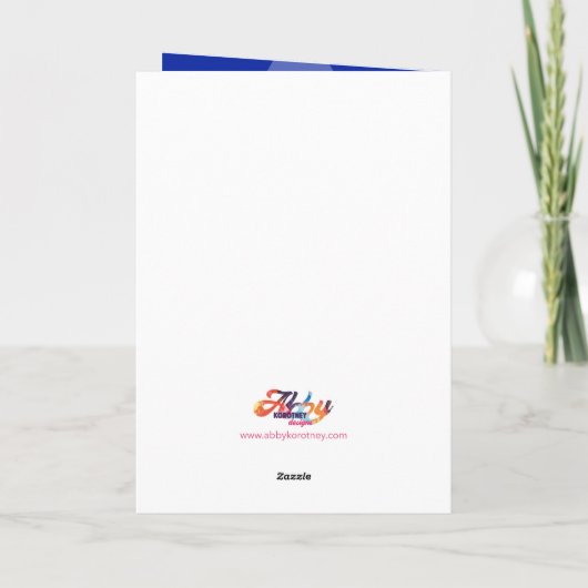 Baruch Dayan HaEmet カード (裏面)