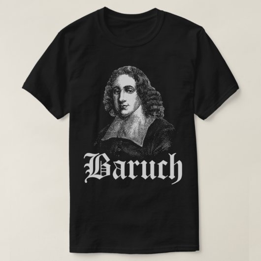 Baruch Spinoza Medieval Portrait Tシャツ (デザイン正面)