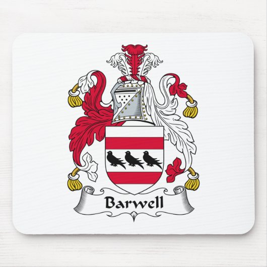 Barwellの家紋 マウスパッド (正面)