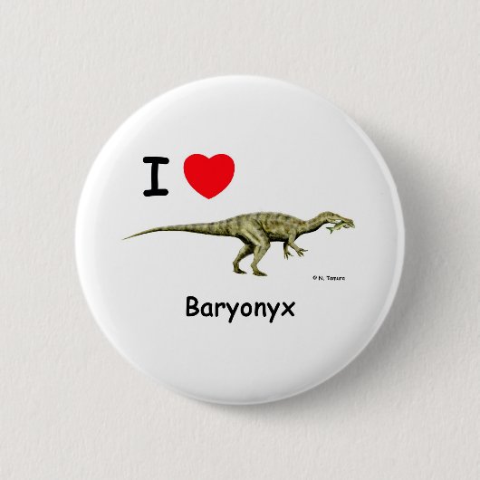 Baryonyx 缶バッジ (正面)