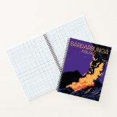 Barzarbunga，アイスランド旅行ポスター。 ノートブック (内部)