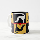 Barzoï en fête ! ツートーンマグカップ (正面左)