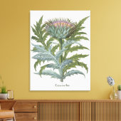 Basの「Hortus Eystettensis」からのCardoon キャンバスプリント (インサイチュ (リビング))