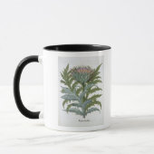 Bas著「Hortus Eystettensis」からのCardoon、 マグカップ (左)