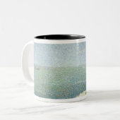 Bas Butin、HonfleのゲオルゲスピエールSeurat |のビーチ ツートーンマグカップ (正面左)