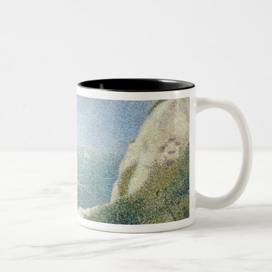 Bas Butin、HonfleのゲオルゲスピエールSeurat |のビーチ ツートーンマグカップ (右)