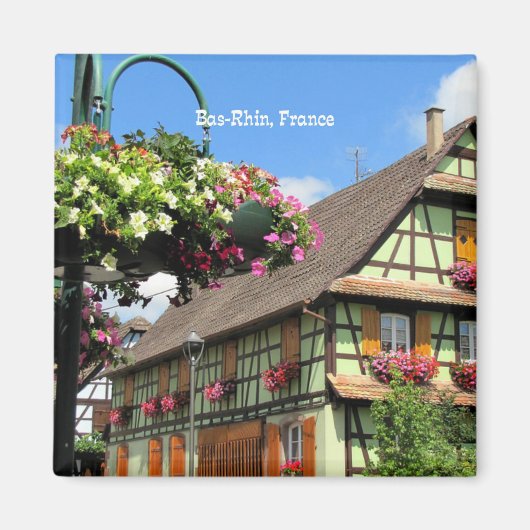 Bas-Rhin，フランス マグネット (正面)