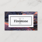 Basalt溶岩フローと名前とモノグラム 名刺 (正面)