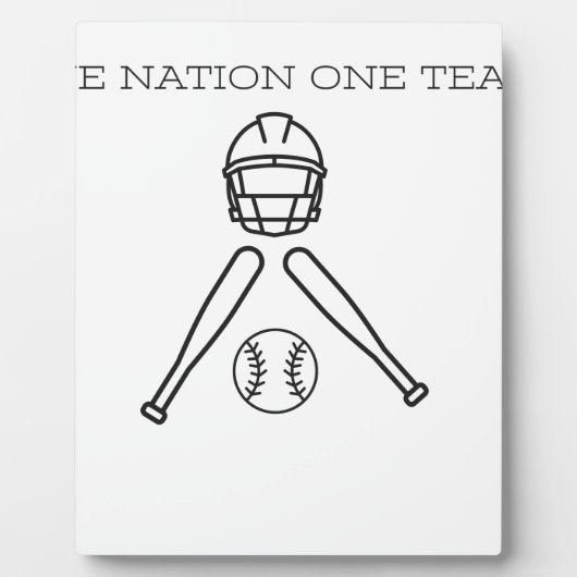 Base BAll... 1つの国ワンチーム。 フォトプラーク (正面)