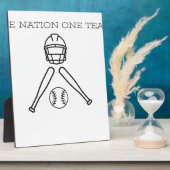 Base BAll... 1つの国ワンチーム。 フォトプラーク (側面)