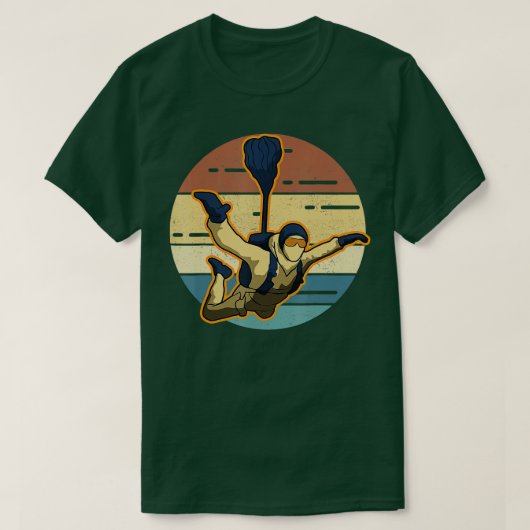 BASE JUMPING skydiving Tシャツ (デザイン正面)