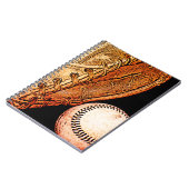 Basebalおよび手袋 ノートブック (左側)