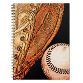 Basebalおよび手袋 ノートブック (正面)