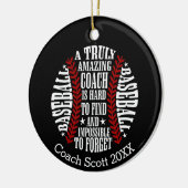 BASEBALL本当に素晴らしいコーチを見つけることは懸命である セラミックオーナメント (左)