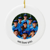 BASEBALL本当に素晴らしいコーチを見つけることは懸命である セラミックオーナメント (裏面)