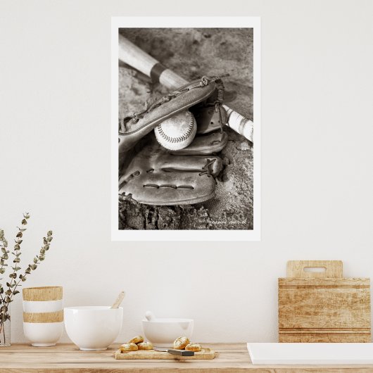 Baseball1 Poster Print ポスター (キッチン)