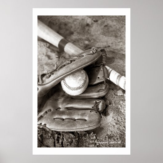 Baseball1 Poster Print ポスター (正面)