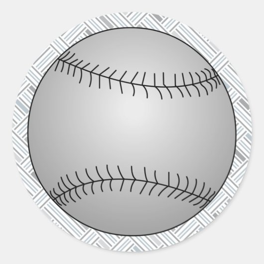Baseball ラウンドシール (正面)