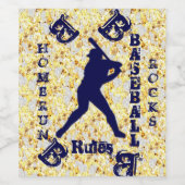 Baseball ワインラベル (シングルラベル)