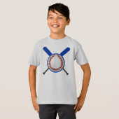 Baseball#2 Vneck Tシャツ (正面フル)