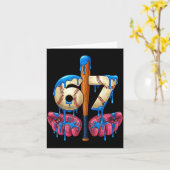 Baseball 67 Six Seven Funny Gen Alpha Meme Drip  カード (黄色い花)