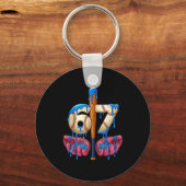Baseball 67 Six Seven Funny Gen Alpha Meme Drip  キーホルダー (正面)