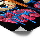 Baseball 67 Six Seven Funny Gen Alpha Meme Drip  ポスター (角)