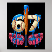 Baseball 67 Six Seven Funny Gen Alpha Meme Drip  ポスター (正面)
