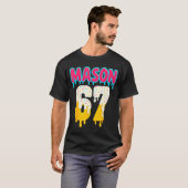 Baseball 6 7 Ice Cream Drip Number 67 Funny Six Se Tシャツ (正面フル)