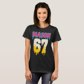 Baseball 6 7 Ice Cream Drip Number 67 Funny Six Se Tシャツ (正面フル)