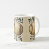 Baseball, a way of life! コーヒーマグカップ (正面右)