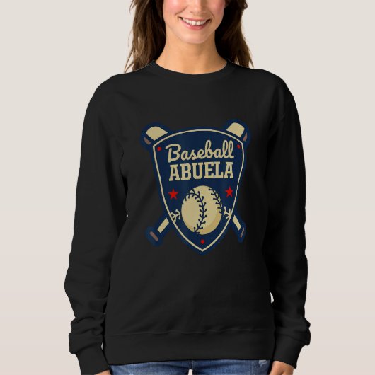 Baseball Abuela Matching Family Baseball Player スウェットシャツ (正面)