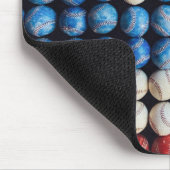 Baseball American Flag マウスパッド (コーナー)