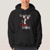 Baseball And Cheer Mom Shirt, Baseball Lover, Moth パーカ (正面)