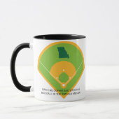 Baseball and Coffee in Missouri  マグカップ (左)