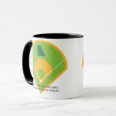 Baseball and Coffee in Missouri  マグカップ (正面左)