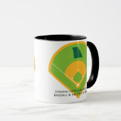Baseball and Coffee in Missouri  マグカップ (正面右)