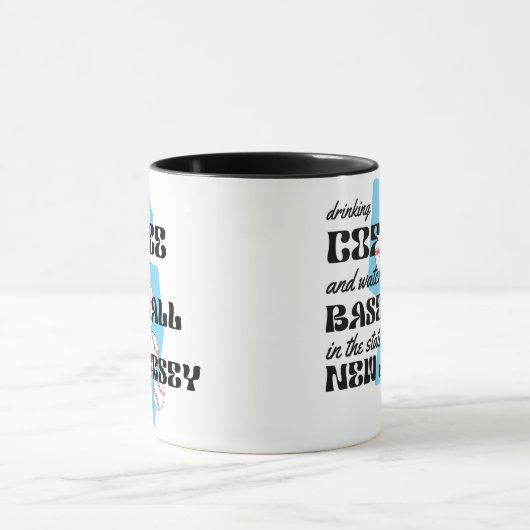 Baseball and Coffee in New Jersey  マグカップ (中央)